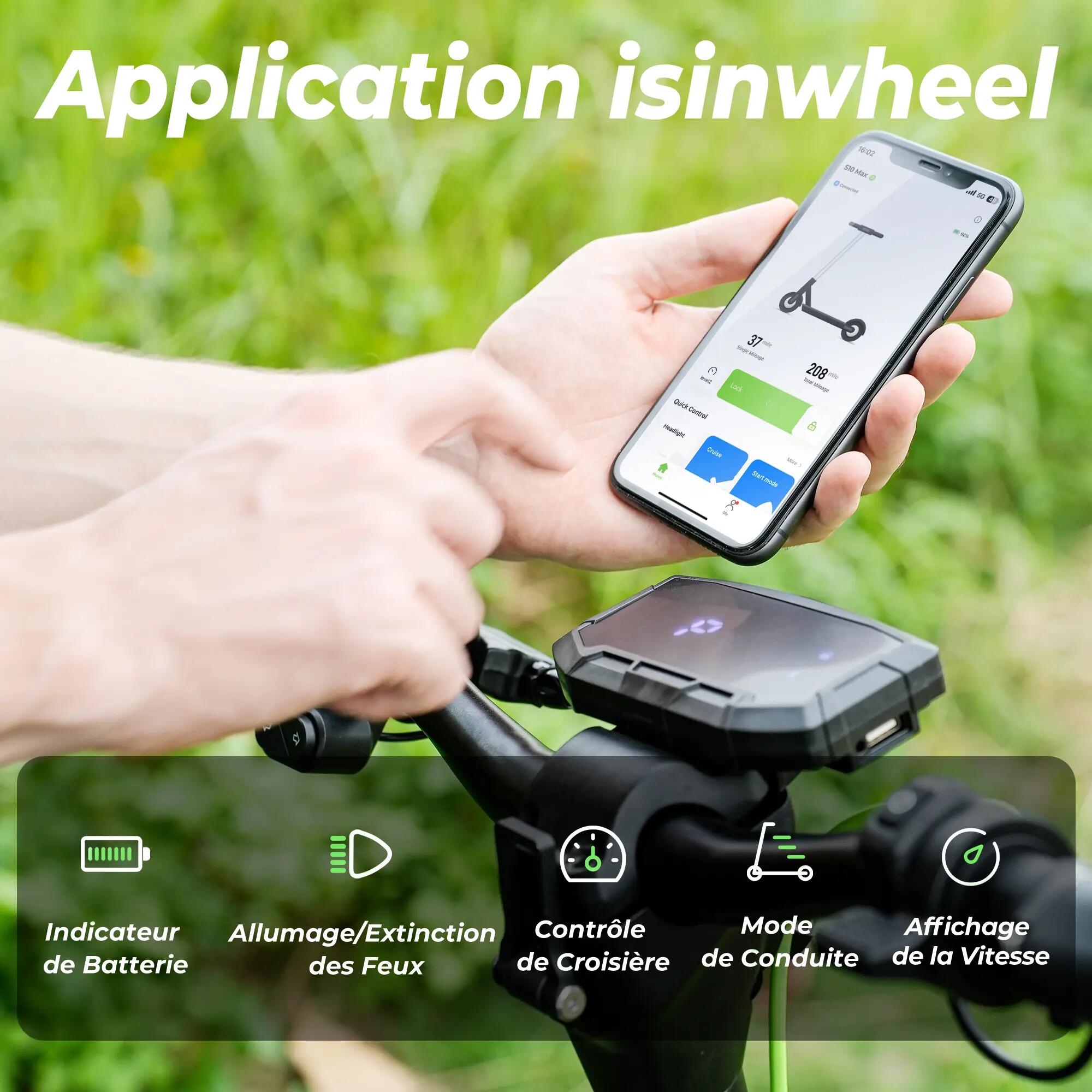 Adulte Mobilité urbaine Trottinette électrique autonomie 60 km double freinage 11/17