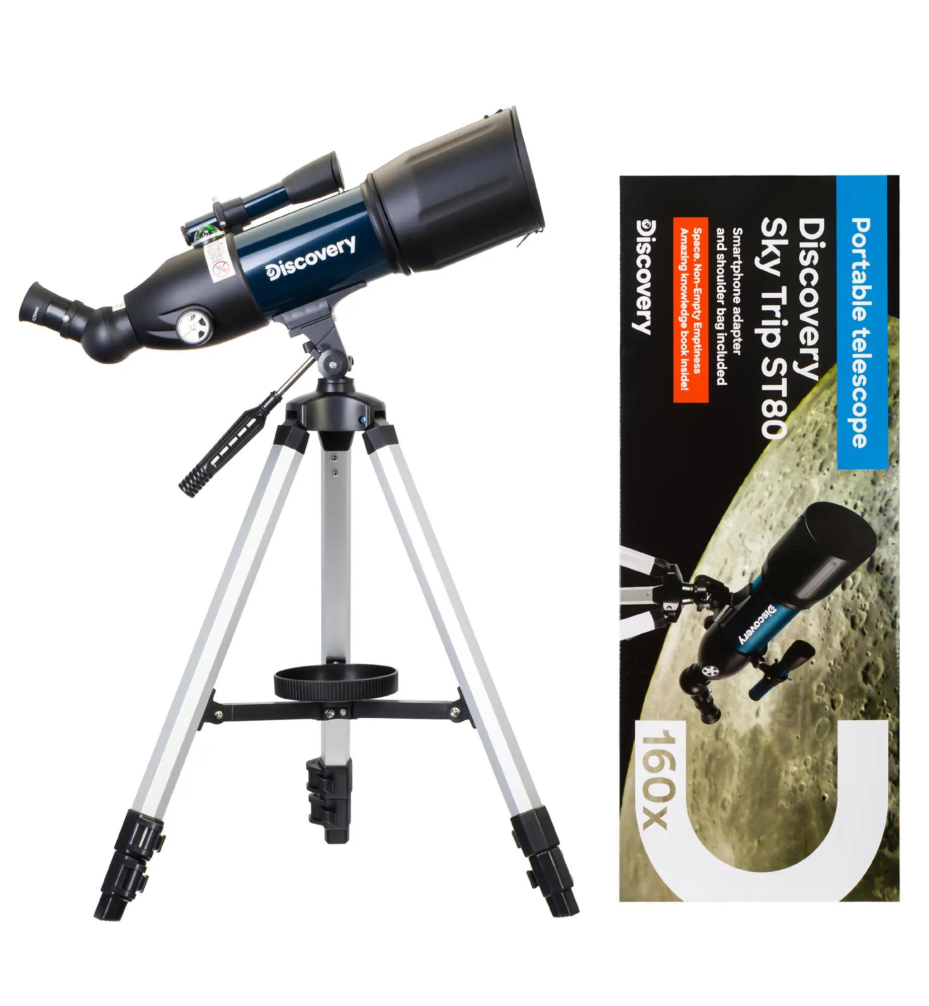 Telescopio Levenhuk Discovery Sky Trip ST80 con libro in bulgaro 2/15