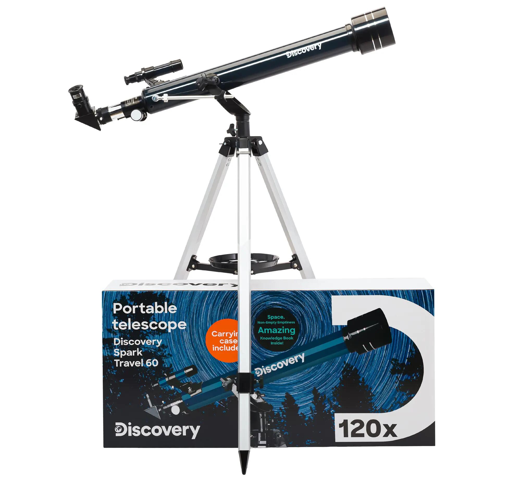 Levenhuk Discovery Spark Travel 60 Telescope with book in English 2/15