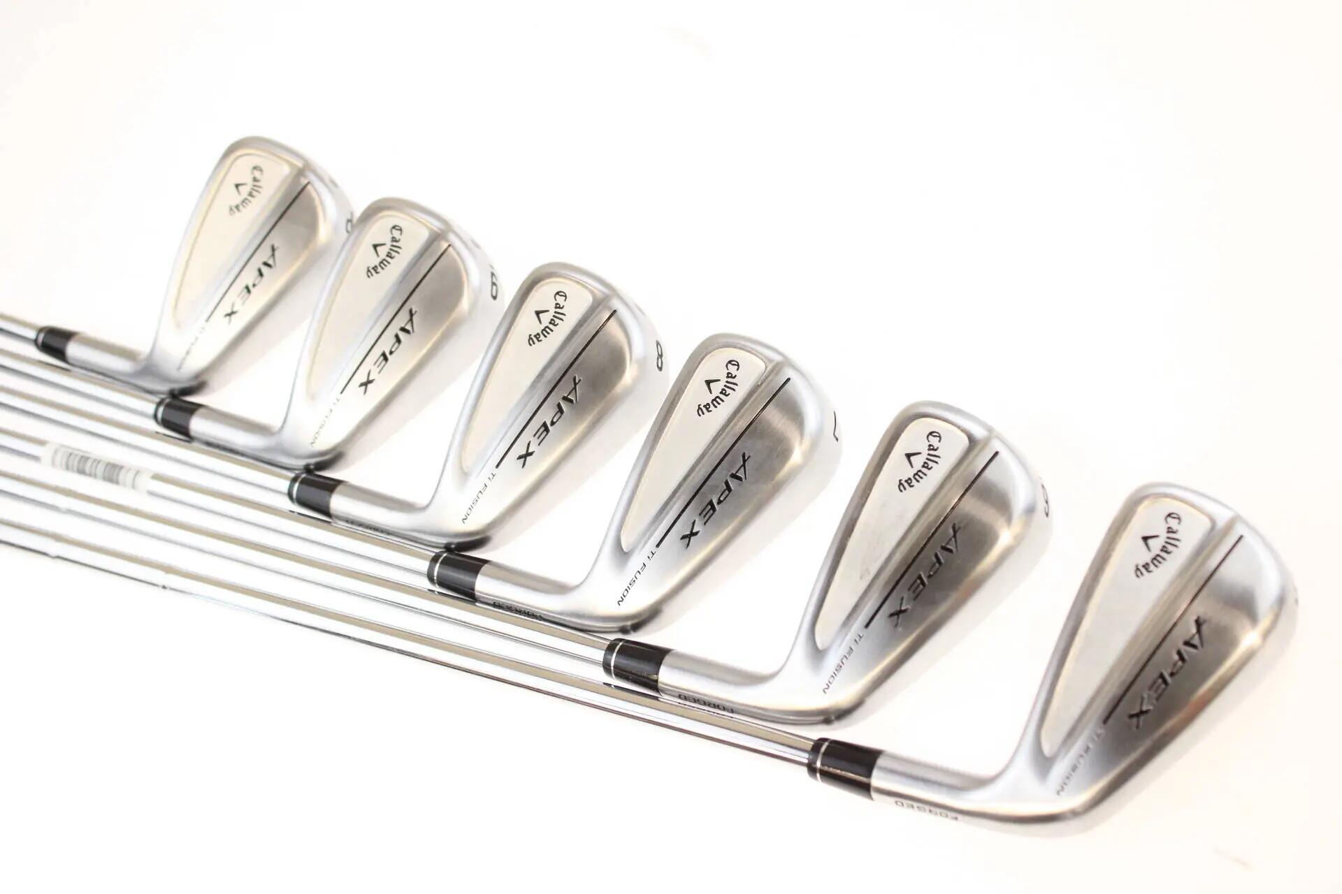 Seconde vie - Callaway Apex Ti Fusion 250 Plated RH 5-PW Iron Set - Excellent 3/5