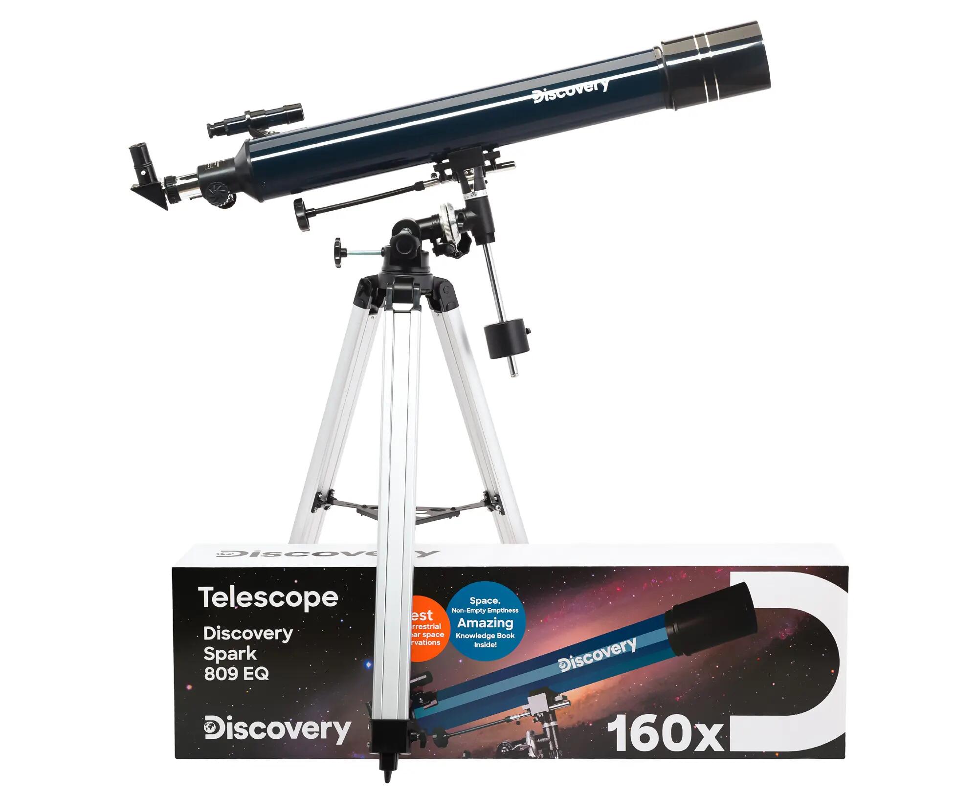 Telescopio refractor - Astronomía - Levenhuk Discovery Spark 809 EQ 2/10