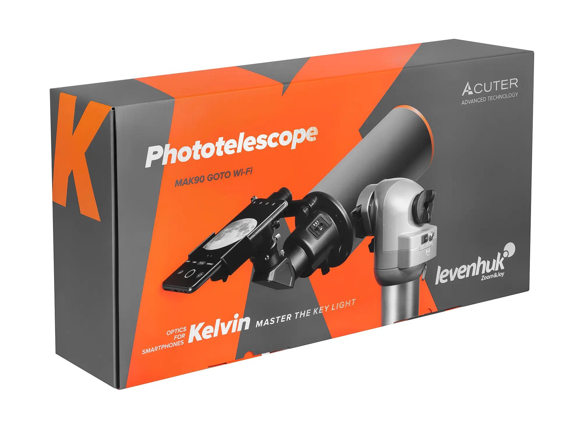 Phototélescope Wi-Fi Levenhuk Kelvin MAK90 AZ GOTO 15/15