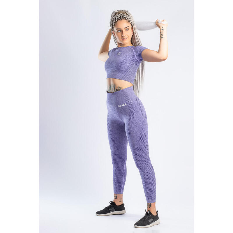 Dames Reflex Naadloze Fitnesslegging Paars