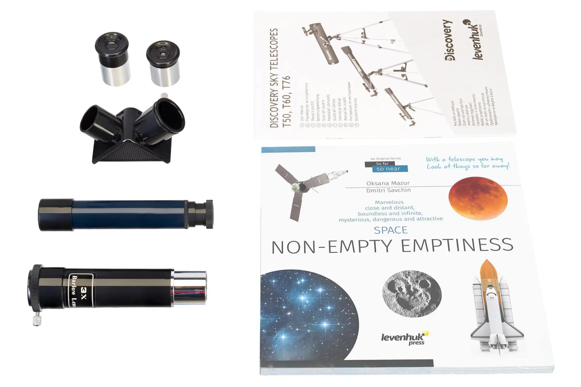 Telescoop Levenhuk Discovery Sky T50 met boek in het Engels 3/13