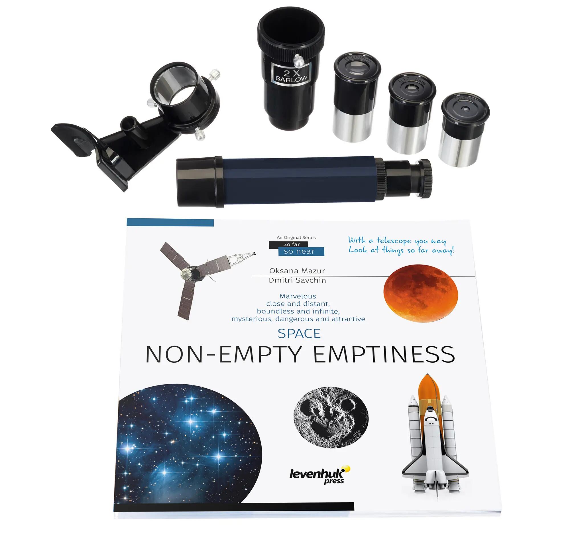 Levenhuk Discovery Spark 769 EQ Telescope with book in English 3/14