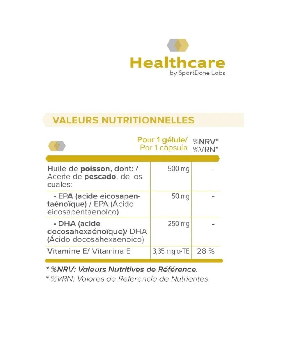 Ómega 3 DHA 120 Cápsulas 250 mg SportDone 2/2