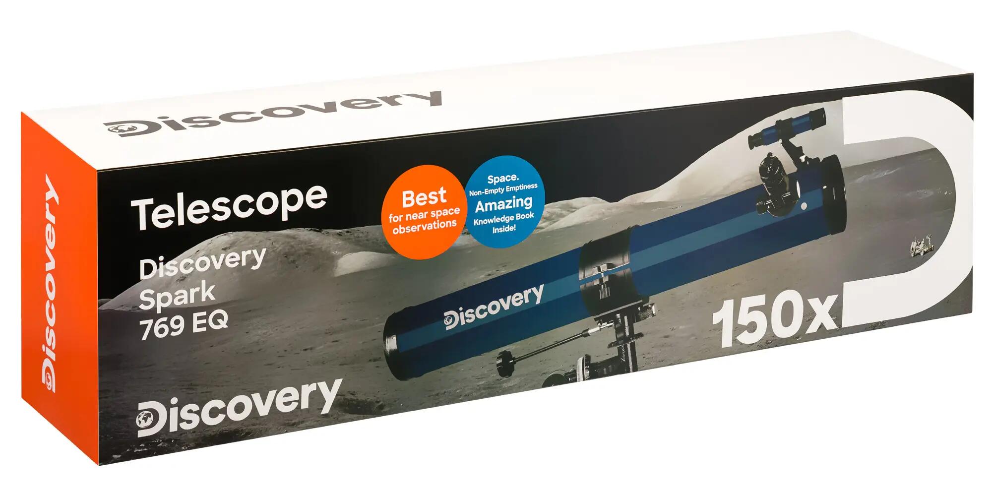 Levenhuk Discovery Spark 769 EQ Telescope with book in English 14/14
