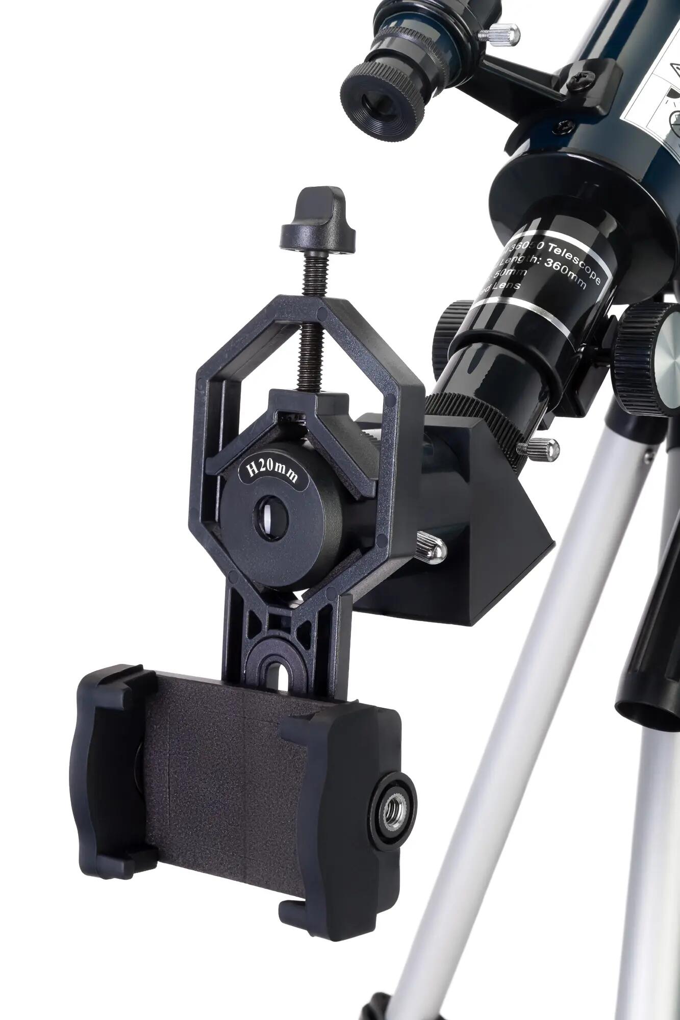 Telescopio Levenhuk Discovery Sky Trip ST50 con libro in inglese 10/15