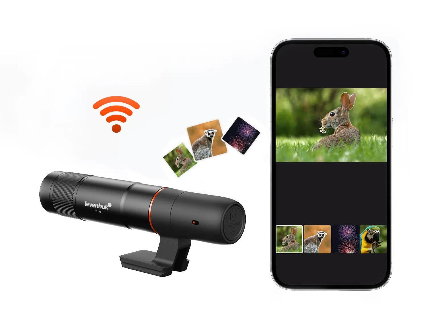 Teleculare Wi-Fi Levenhuk Kelvin TLC60 2/14
