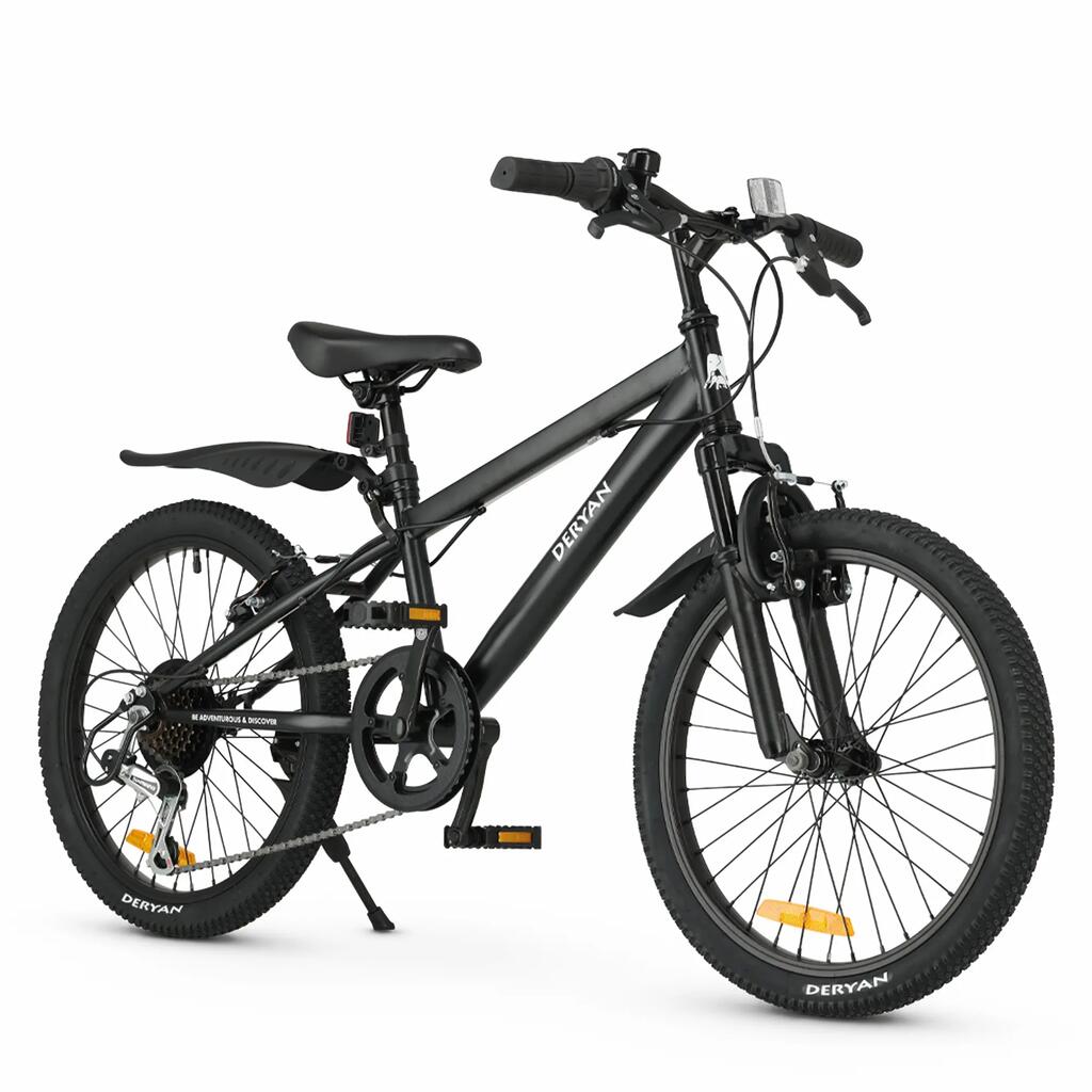 Deryan Kids Mountain Bike 20 Inch - Adjustable - Black