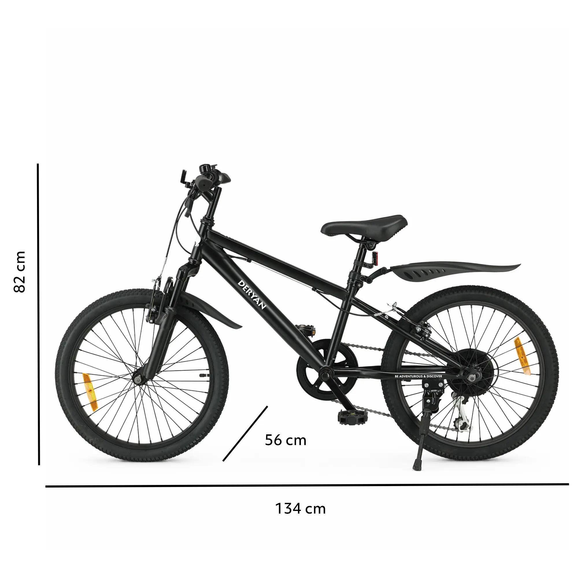 Deryan Mountain Bike Bambini 20 Pollici - Regolabile - Nero 8/11
