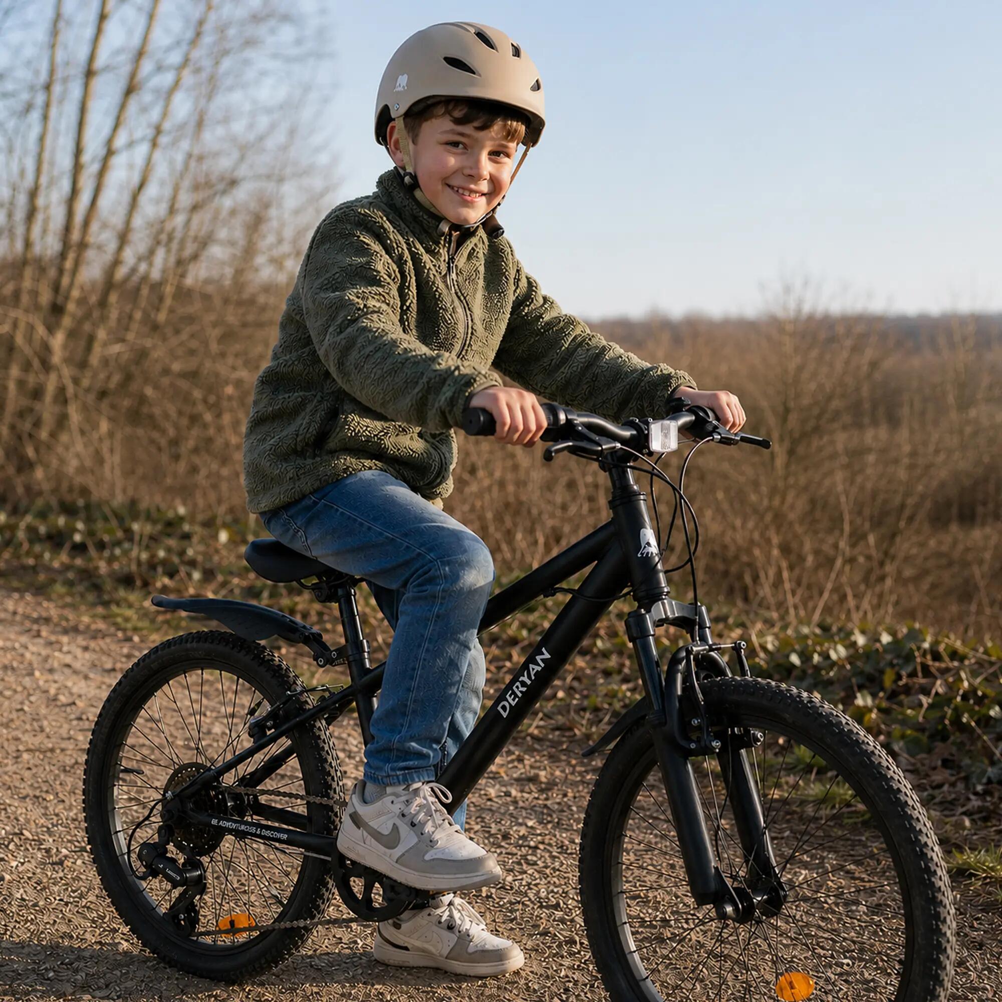 Deryan Mountain Bike Bambini 20 Pollici - Regolabile - Nero 11/11