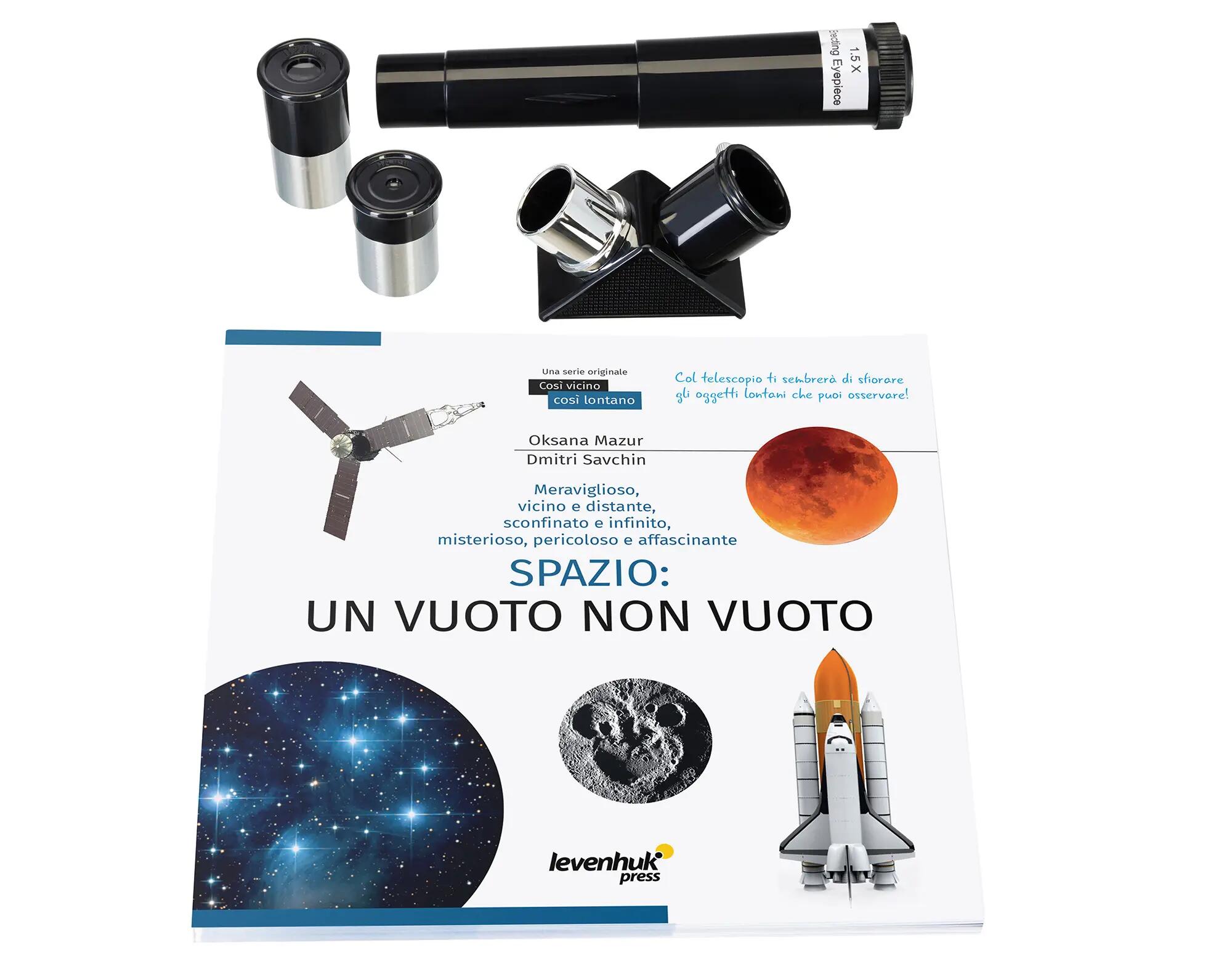Telescopio Levenhuk Discovery Spark Travel 50 con libro in italiano 4/12