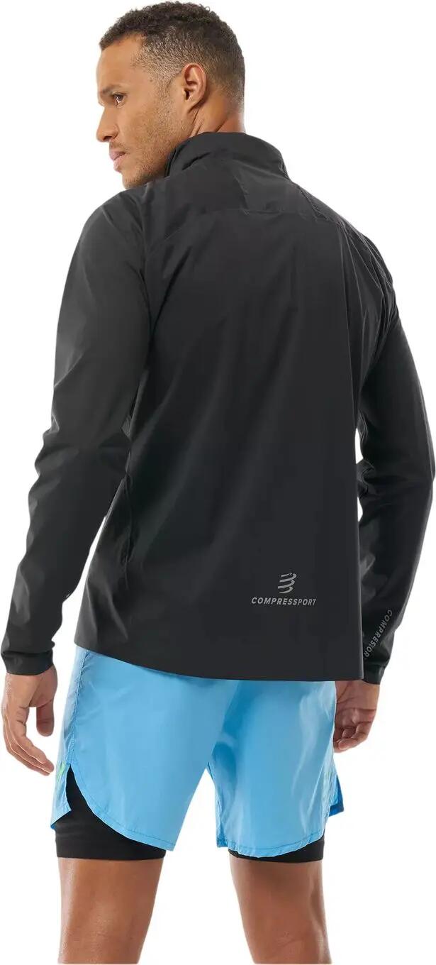 Compressport Tempest Wasserdichte Jacke für Herren, Schwarz 2/5