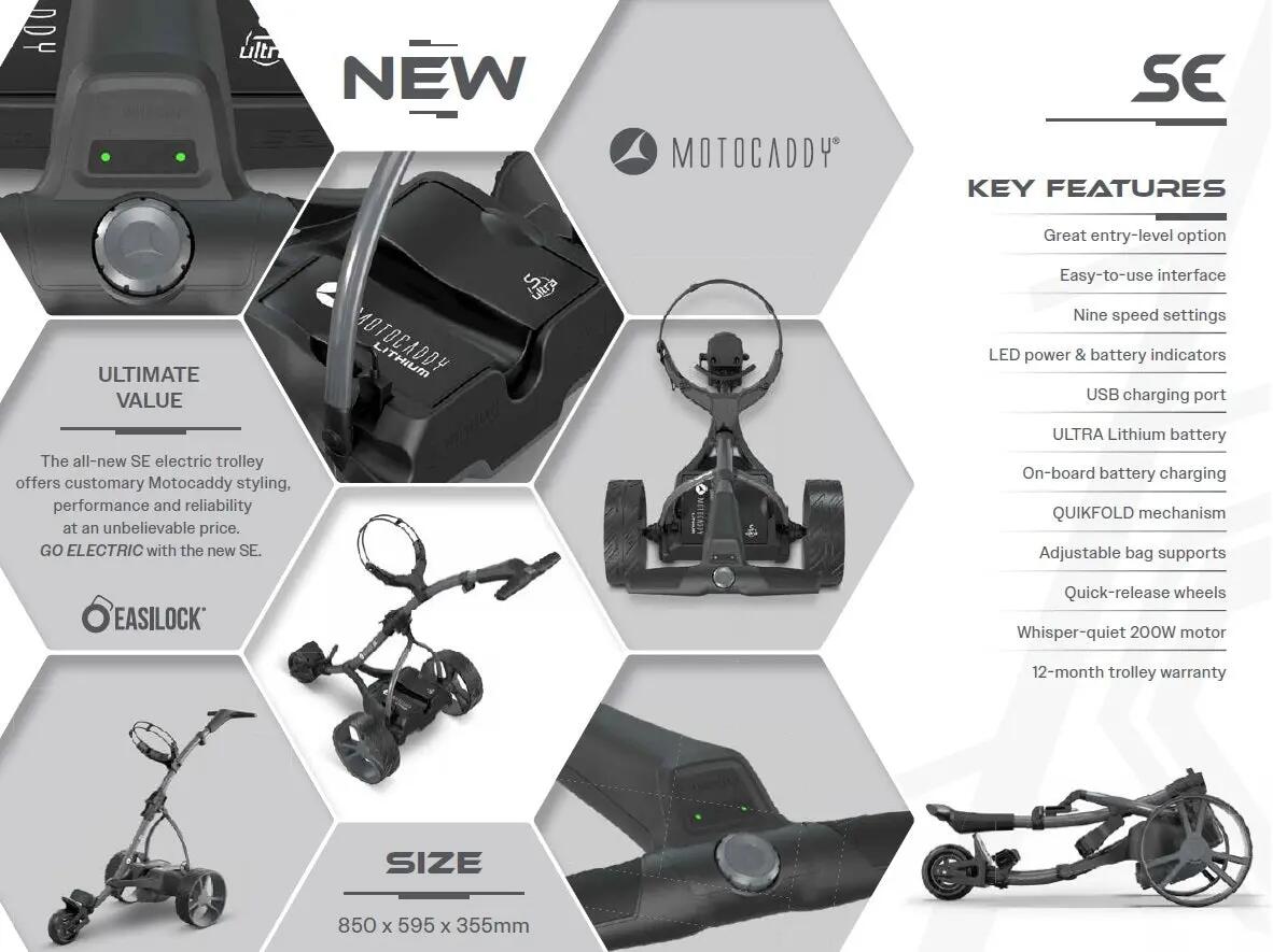 Motocaddy SE 2026 Carrello da Golf Elettrico al Litio 5/5