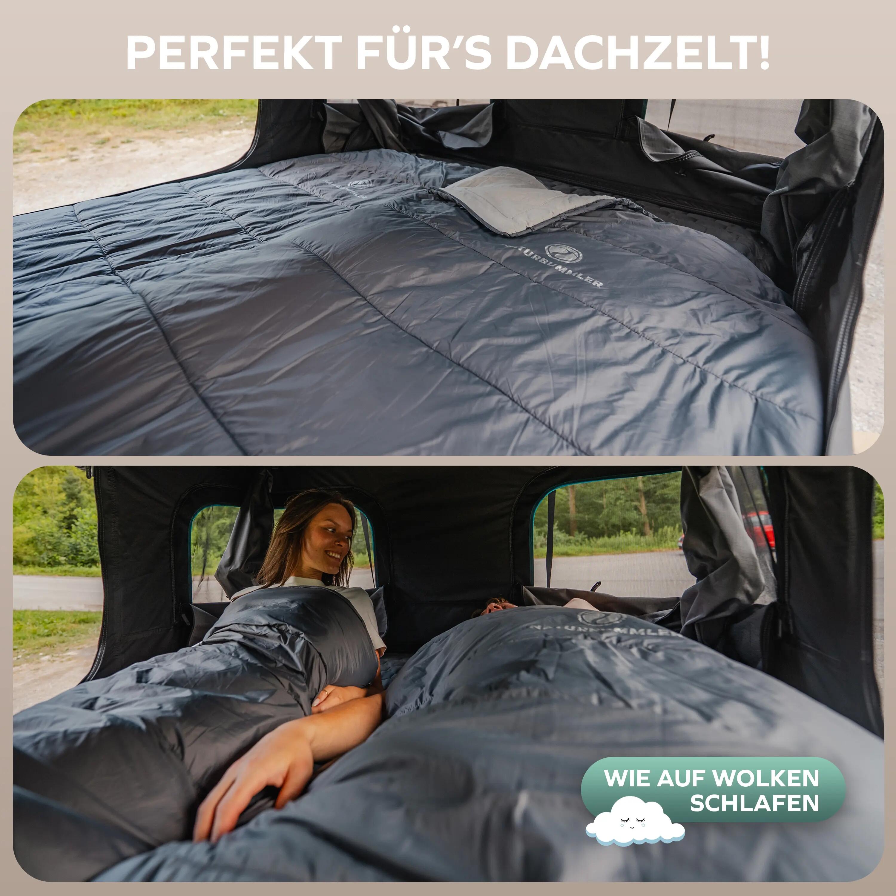 Erwachsene Camping Deckenschlafsack 4 Jahreszeiten koppelbar SleepProtec 5/6