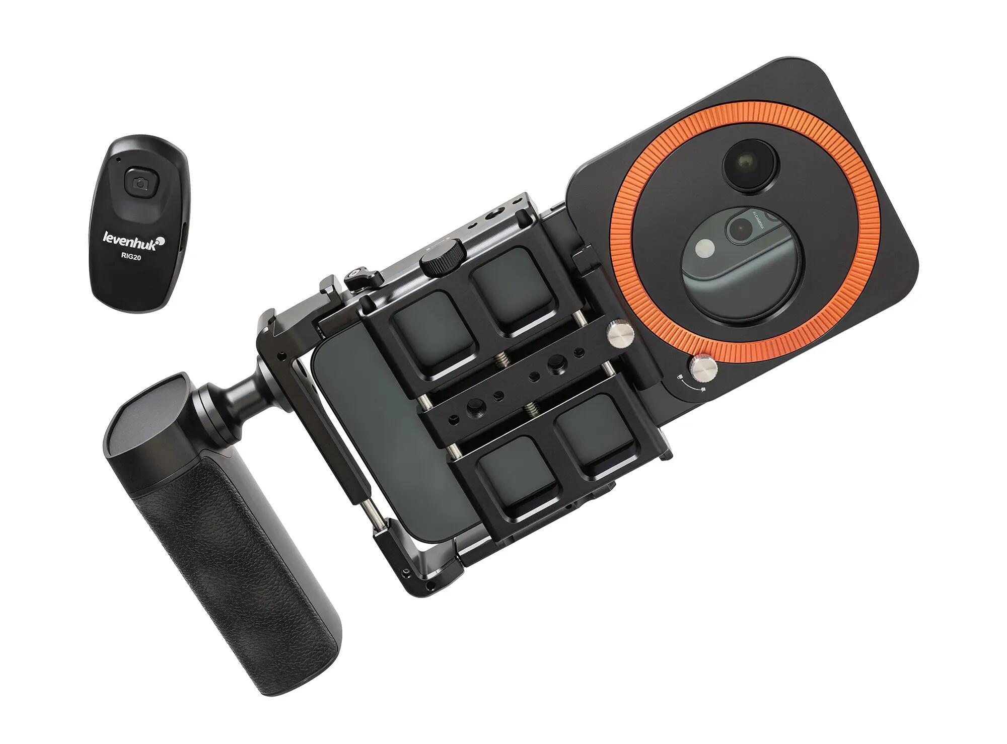 Cage photographique pour smartphone Levenhuk Kelvin RIG20 - Noir 10/15