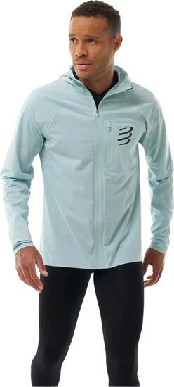 Compressport Tempest Wasserdichte Jacke für Herren, Blau