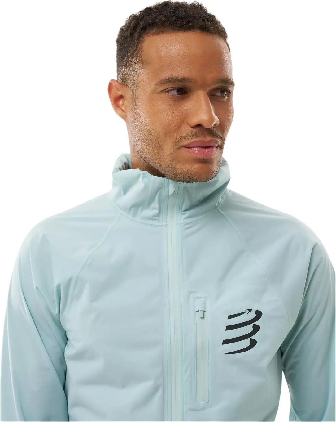 Compressport Tempest Wasserdichte Jacke für Herren, Blau 5/6
