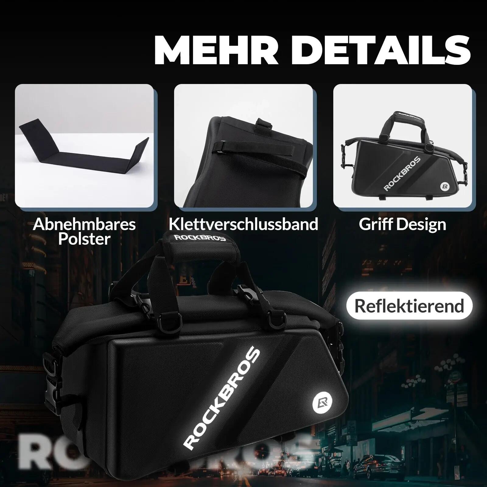 Fahrrad-Gepäcktasche Hartschale 11,6L 5/7
