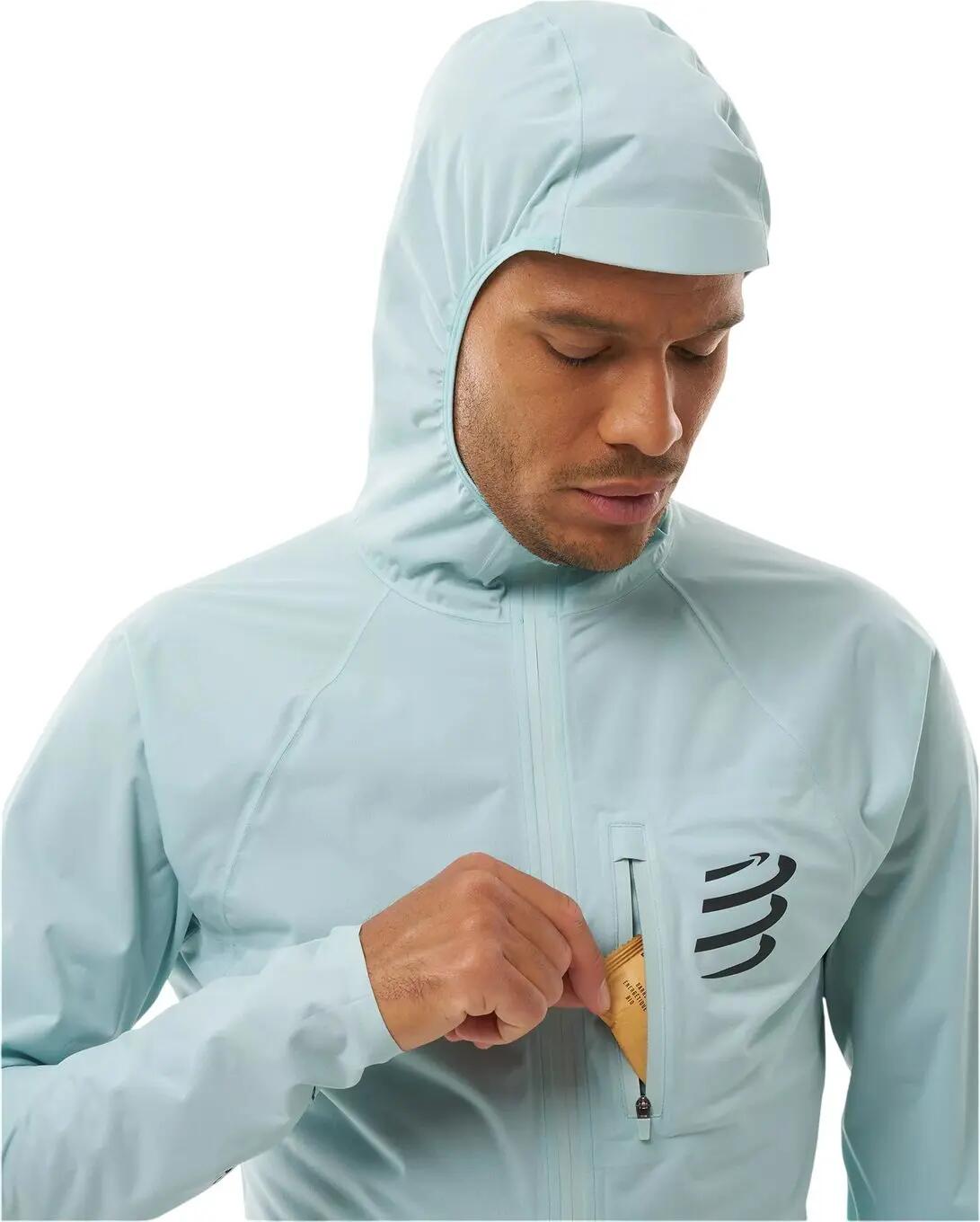 Compressport Tempest Wasserdichte Jacke für Herren, Blau 4/6