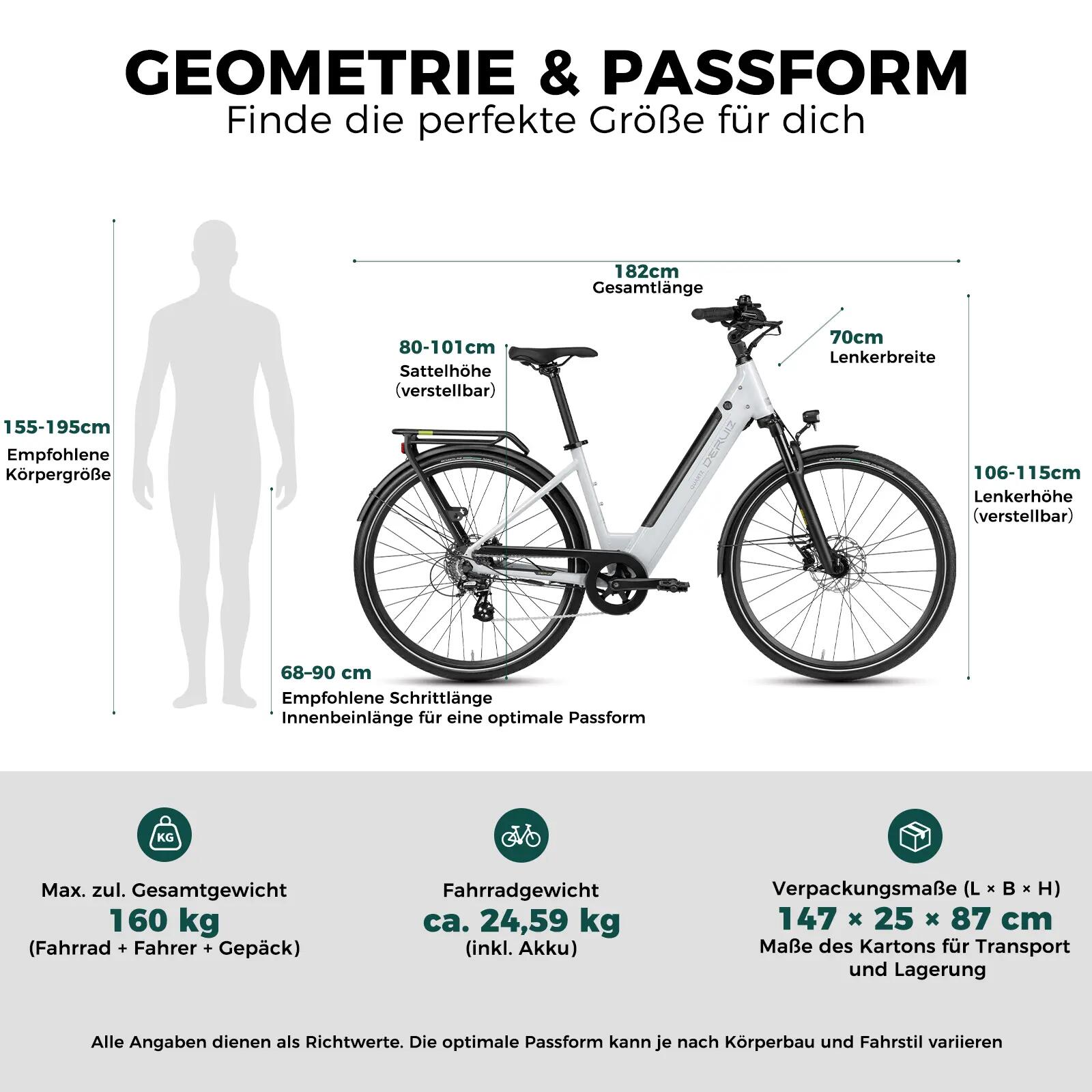 Unisex - City - E-Bike - 250W, 644Wh - Quartz - Weiß 15/15