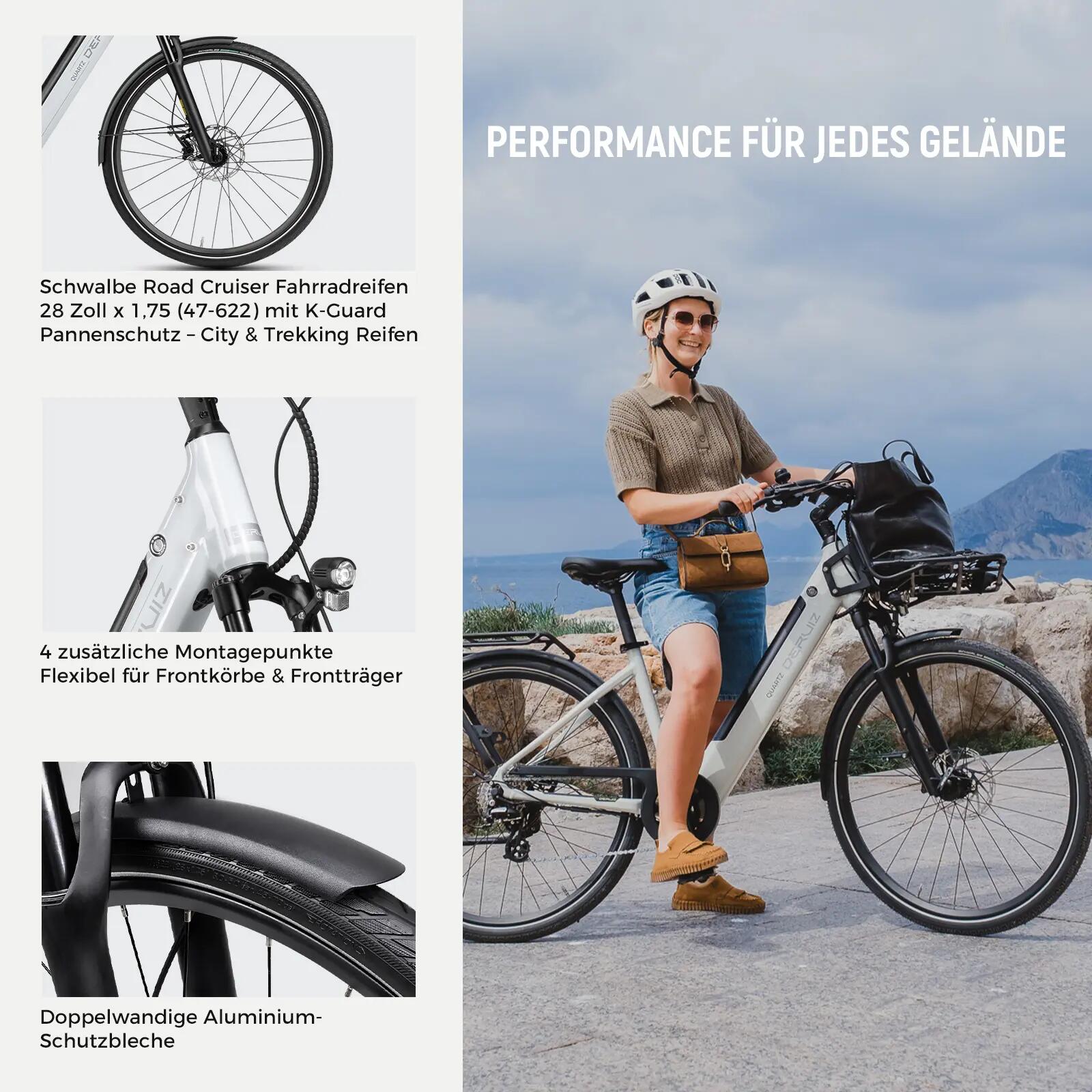 Unisex - City - E-Bike - 250W, 644Wh - Quartz - Weiß 13/15