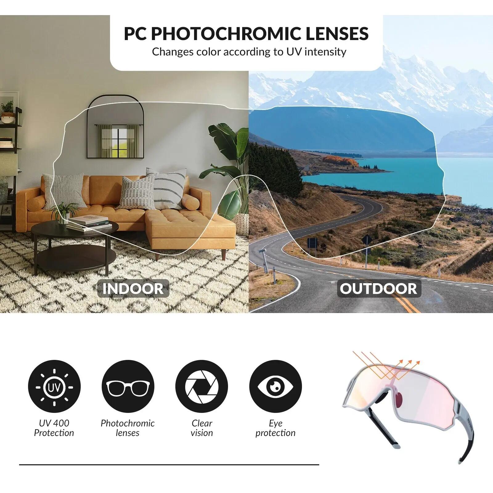 Lunettes de vélo polarisées avec verres PC 5/5
