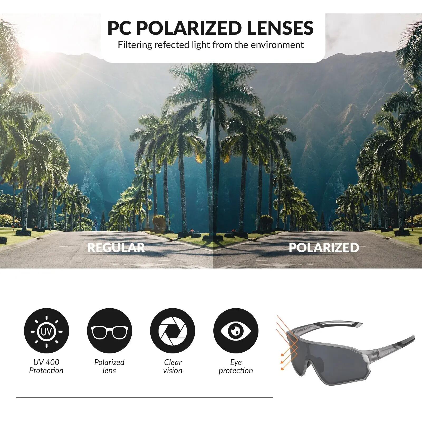 Lunettes de vélo polarisées avec verres PC 2/5