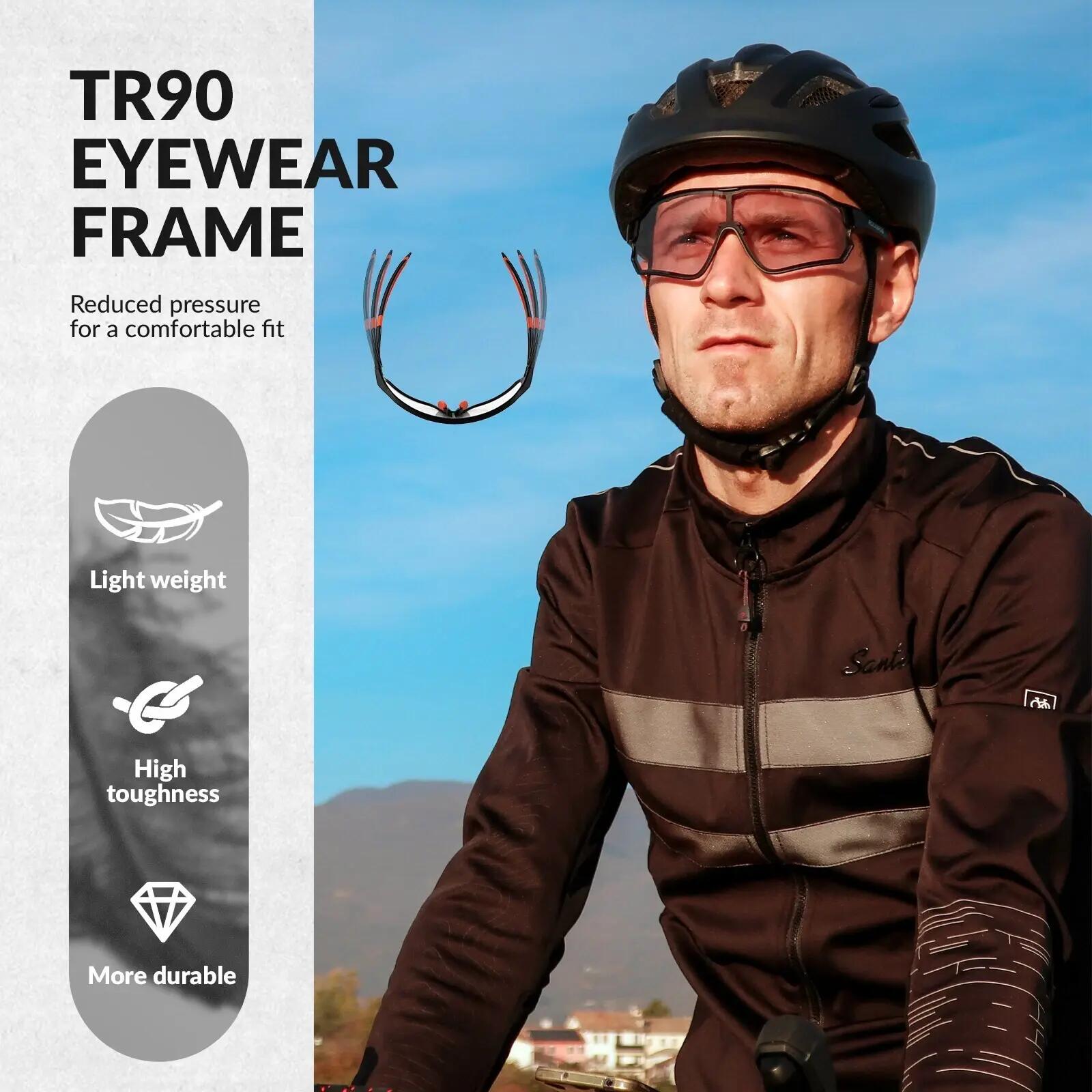 Lunettes de vélo photochromiques avec verres PC 3/6