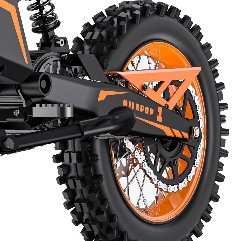 MilePop 1 Elektrisches Off-Road-Motorrad , 48V 25Ah Akku, Off-Road-Reifen 8/8