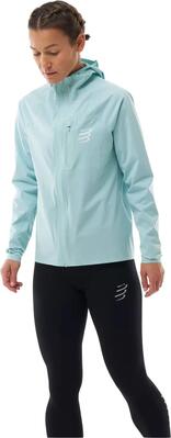 Compressport tempest waterdicht jack voor dames, blauw