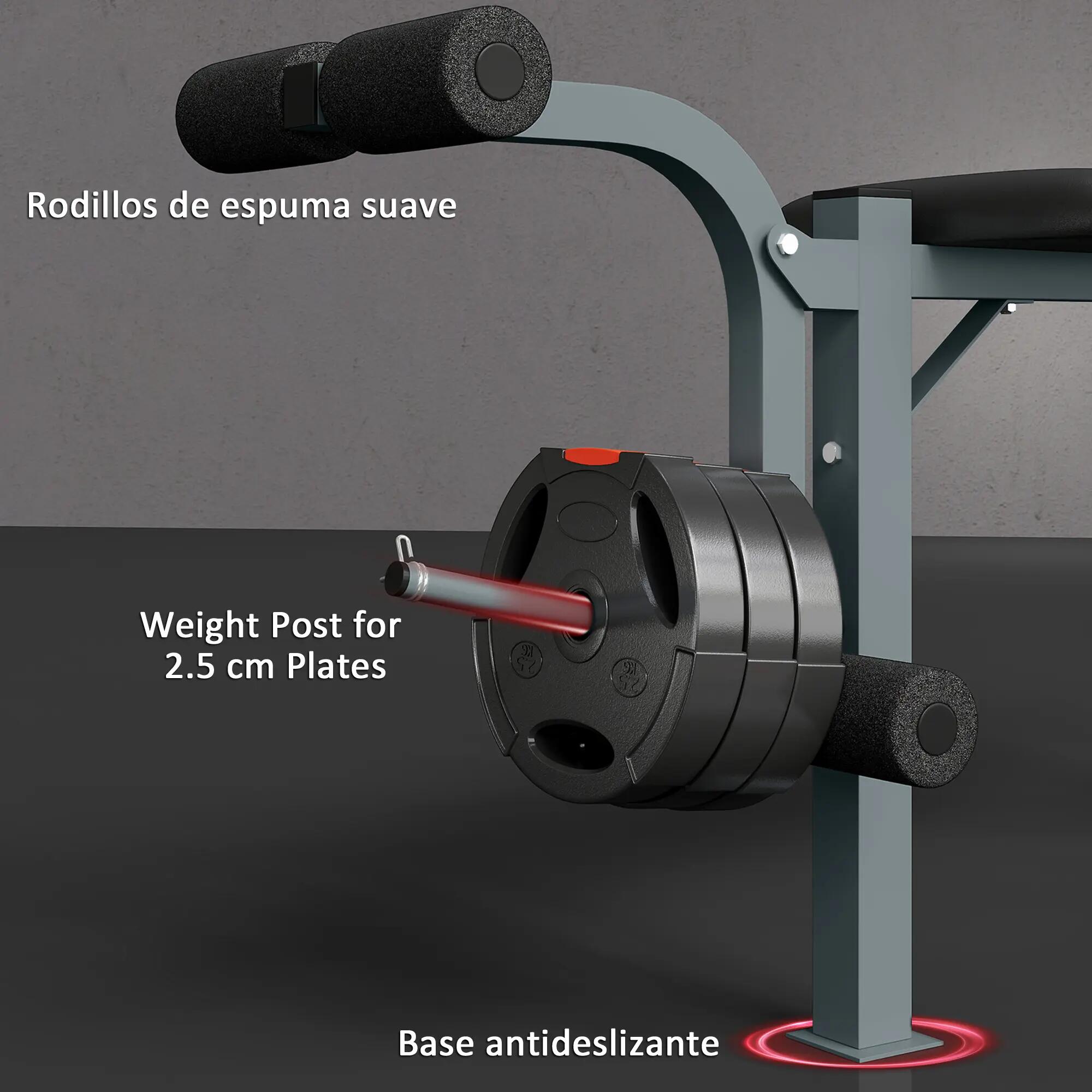 Banc de musculation à hauteur réglable, banc multifonctionnel pour la 9/9