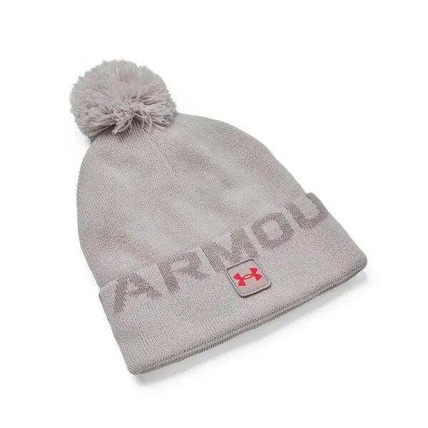 Heren muts Under Armour UA Halftime Fleece Pom 3/5