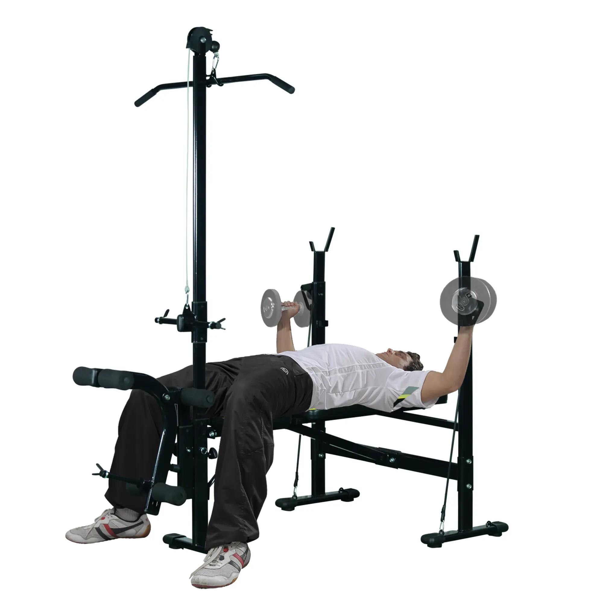 Banc de musculation multifonctionnel avec dossier réglable sur 3 niveaux 4/9