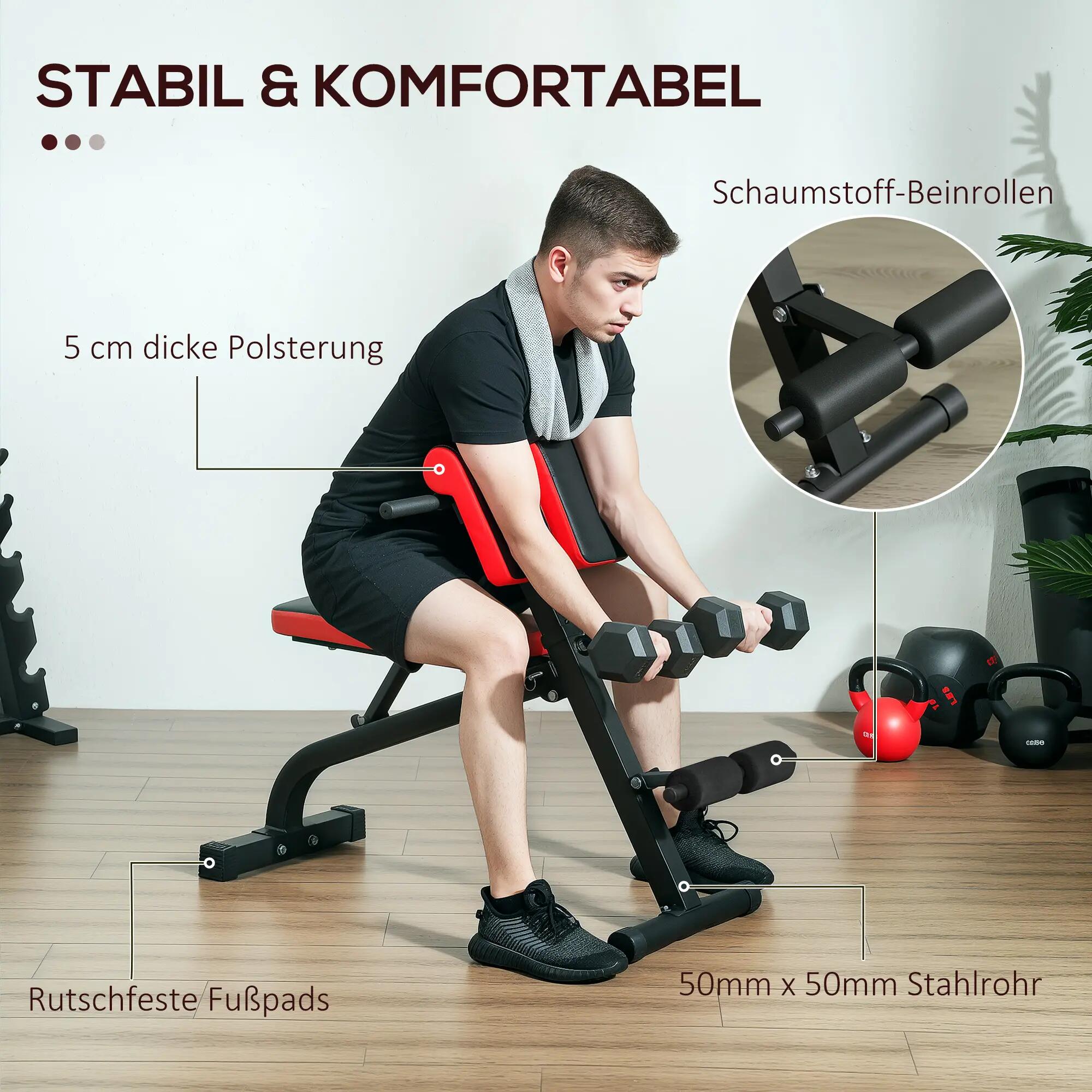 Banc d'hyperextension et de musculation de type chaise romaine, 9/9