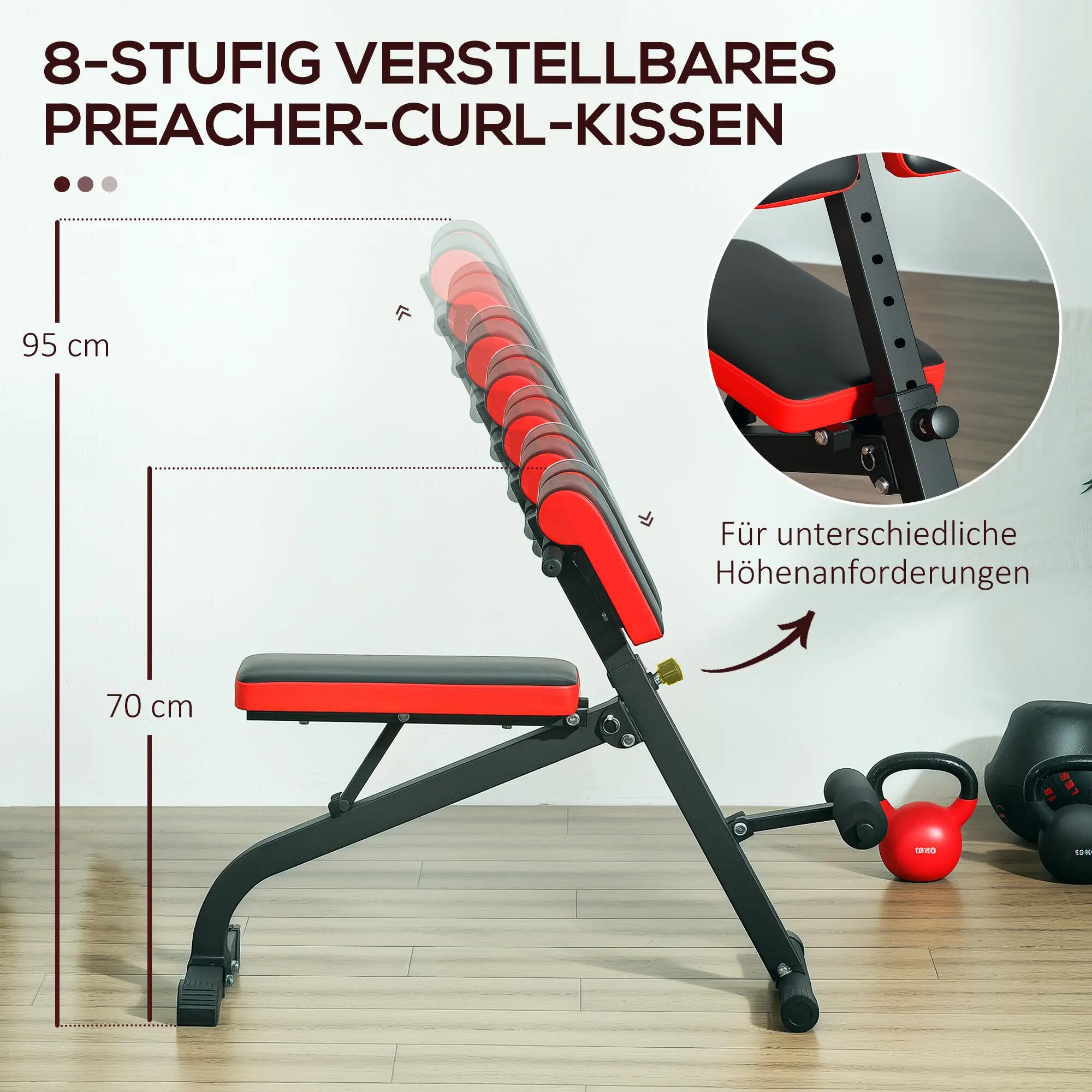 Banc d'hyperextension et de musculation de type chaise romaine, 8/9