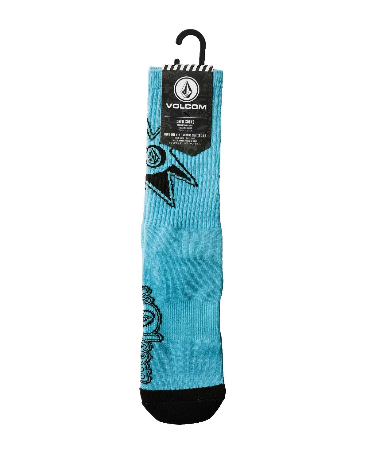 Calcetines - Monopatín - Unisex - Por encima del tobillo, Algodón - Resin Blue 2/2