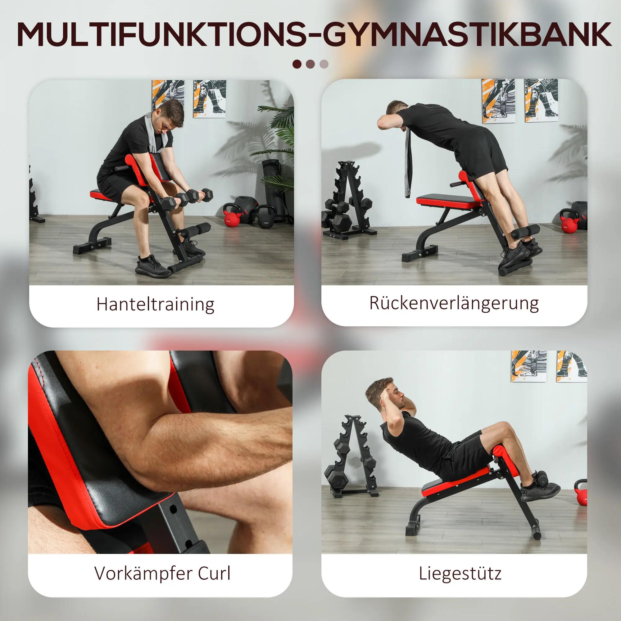 Banc d'hyperextension et de musculation de type chaise romaine, 6/9