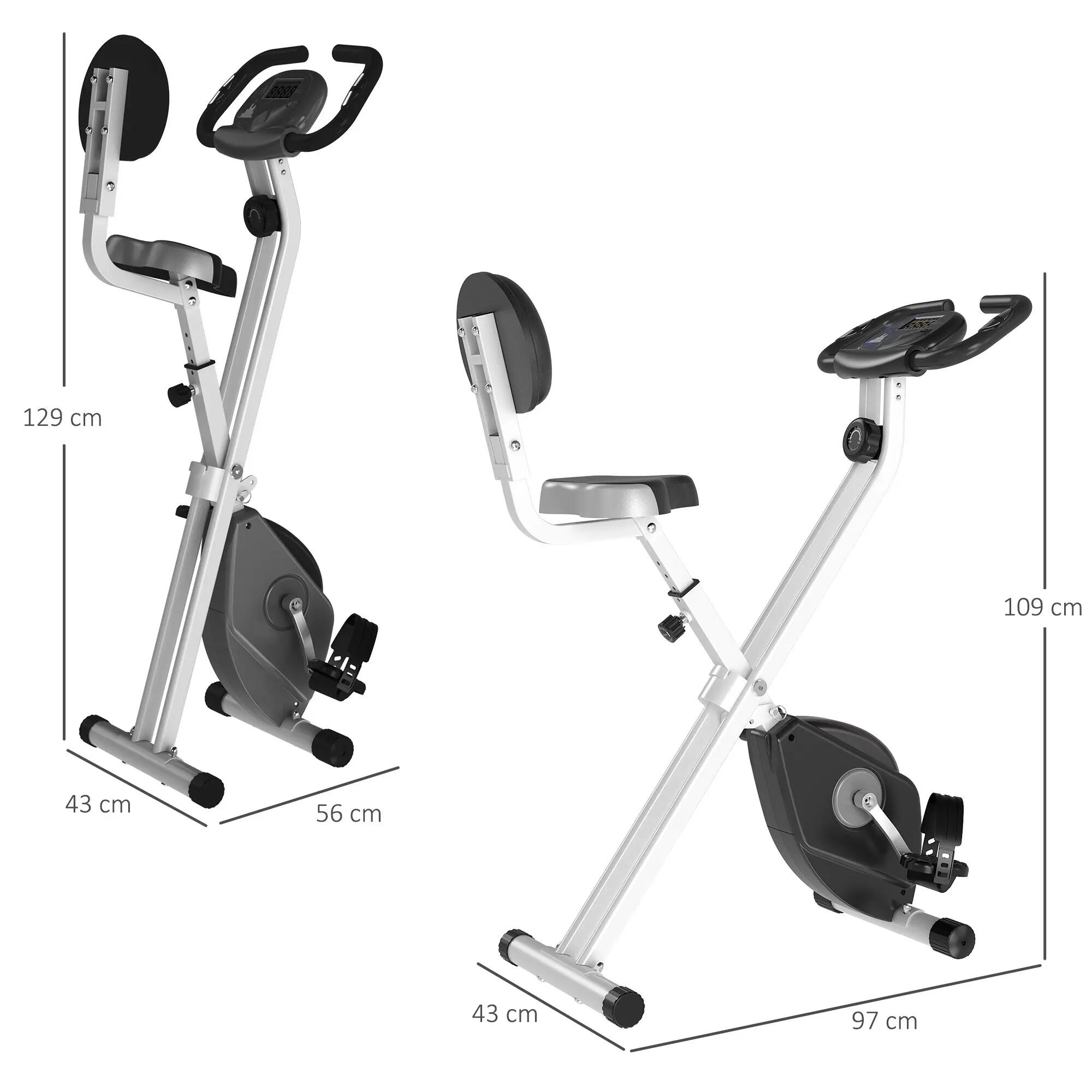 Vélo d'appartement avec 8 niveaux de résistance magnétique réglables, hauteur 5/9