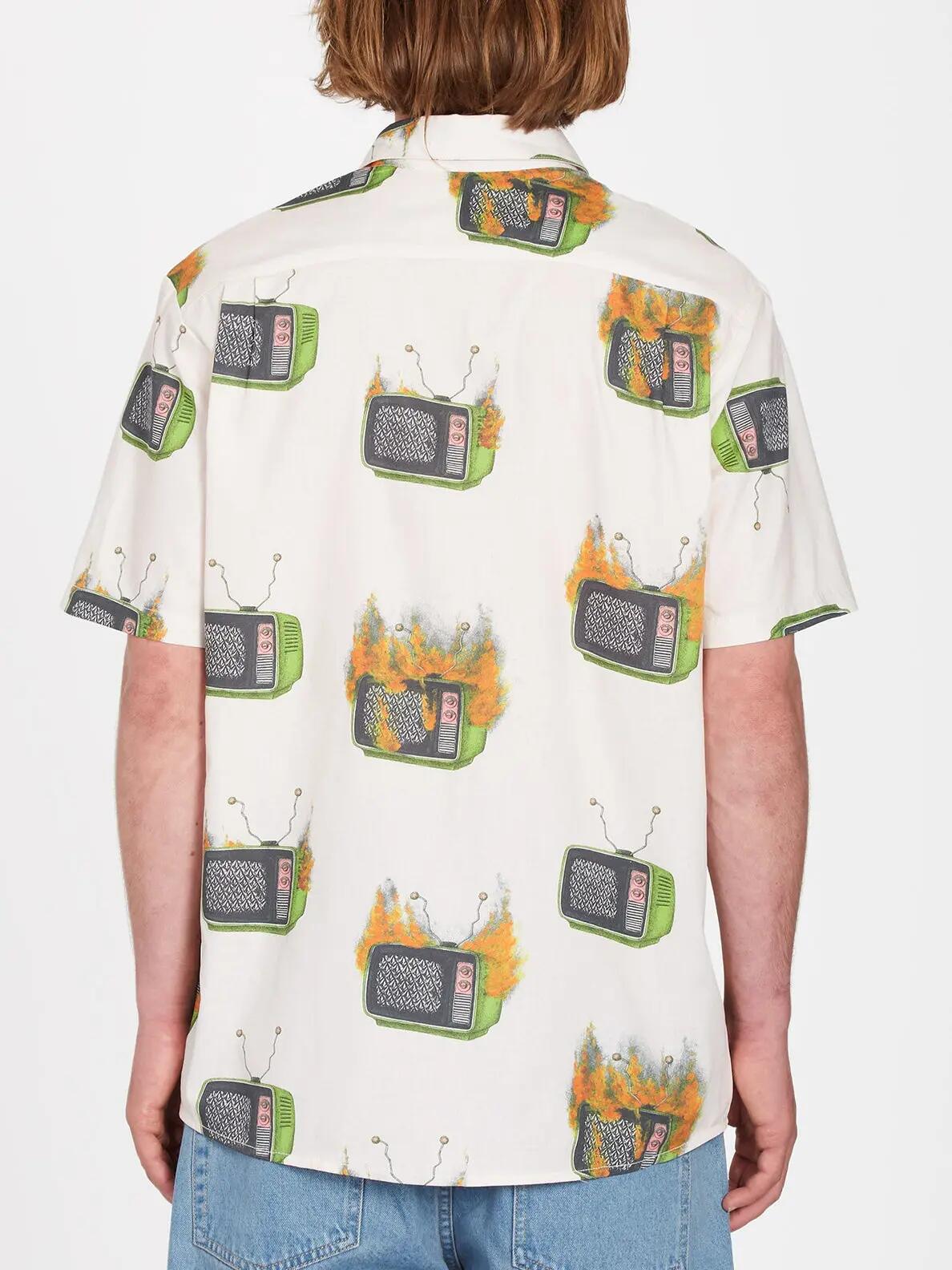 Camisa skate manga corta Justin Hager Woven - Whitecap Grey 2/2