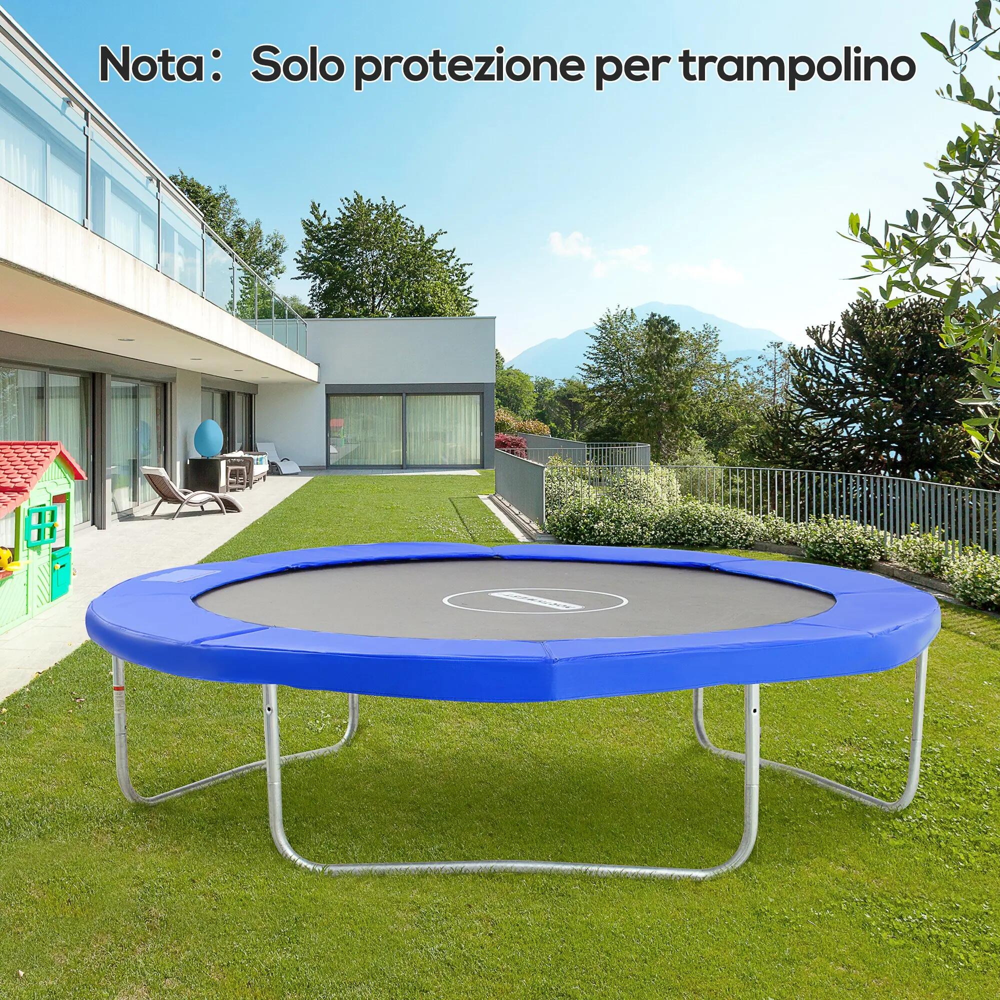 Housse de protection pour trampoline Ø305 cm, en plastique et PE avec rembourrag 4/9