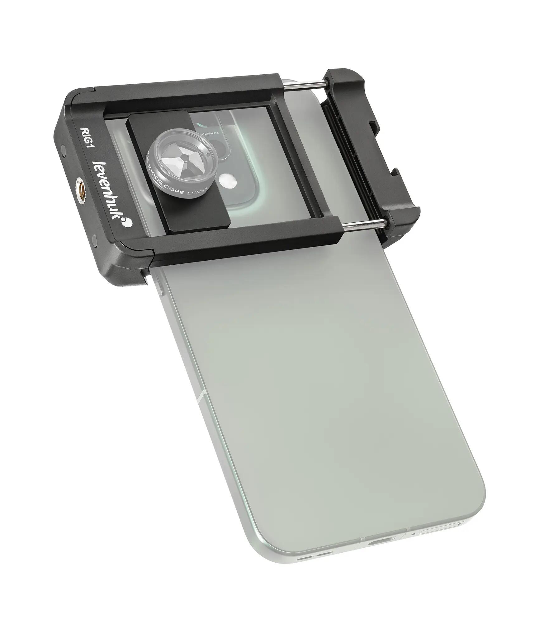 Gabbia per smartphone mini Levenhuk Kelvin RIG1 7/15
