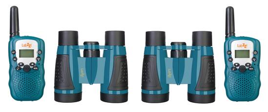 Kit talkies-walkies et jumelles - Levenhuk LabZZ WTT10 - Bleu