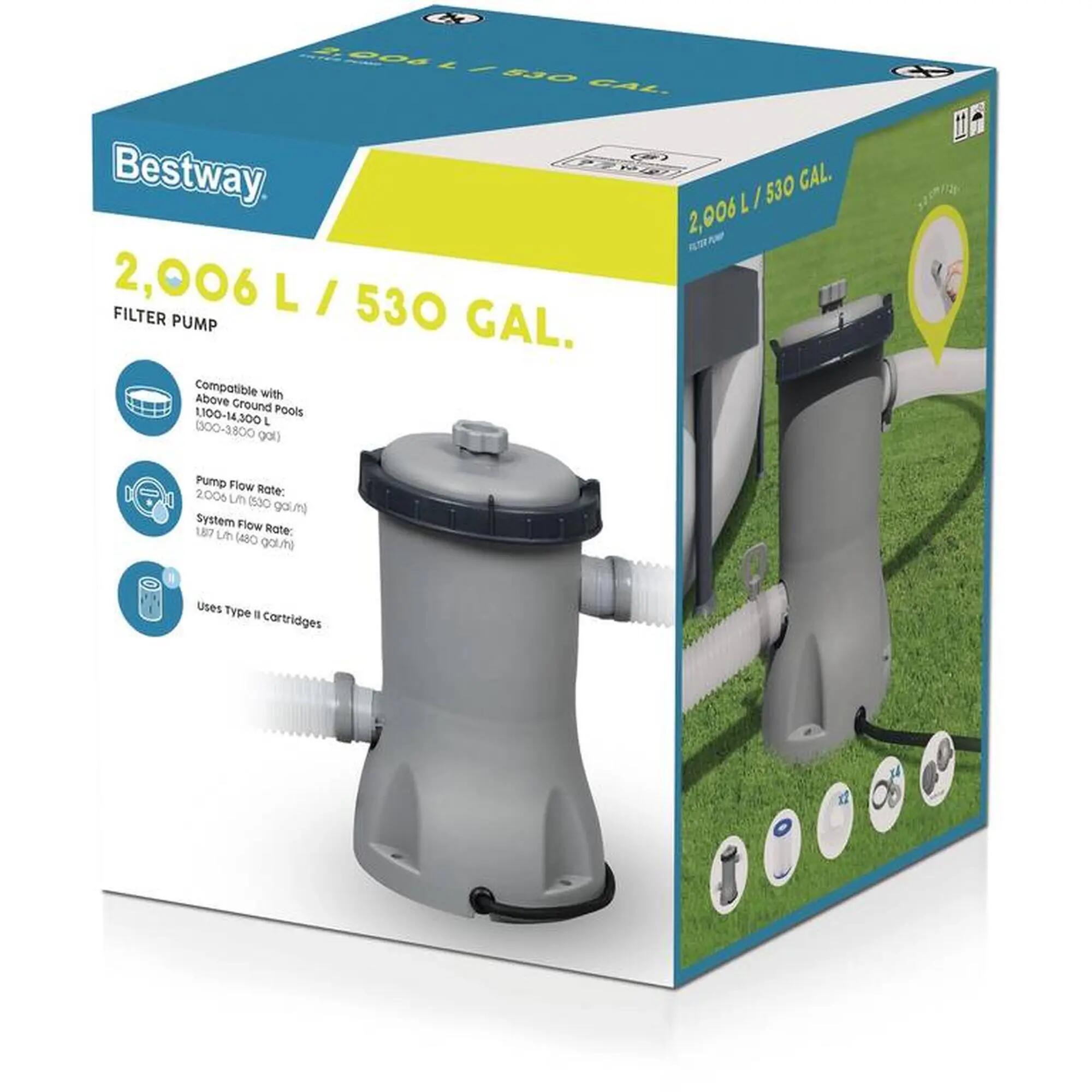 Segunda Vida - Bomba filtro cartucho 2.006 L/H (Filtro tipo II) para... - Bom 4/4