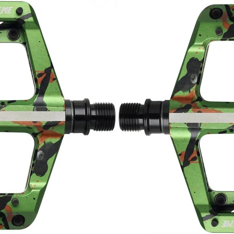 Pair of HT Components Supreme ANS10 Camo Green Flat Pedals