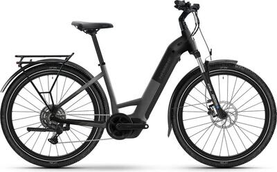 Haibike trekking 3 low elektrische fiets met shimano cues 9v, 27,5", 540 wh, gri