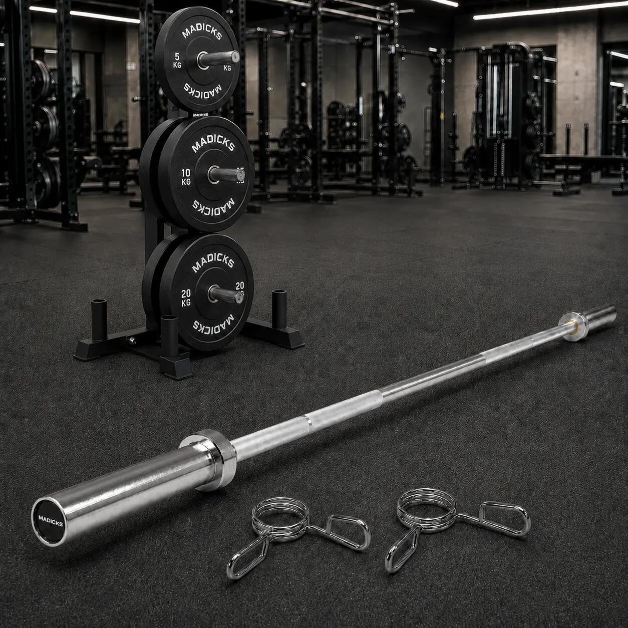 Bilanciere Olimpionico 220 cm 20 kg Ø 28 mm Palestra Fitness Sollevamento Pesi 8/8