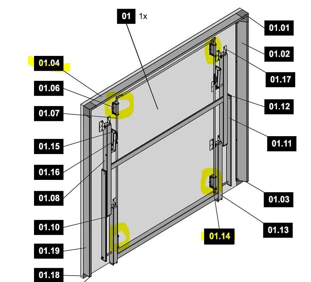 Pièce supérieure compatible Sponeta S 6-53i - Noir 2/5