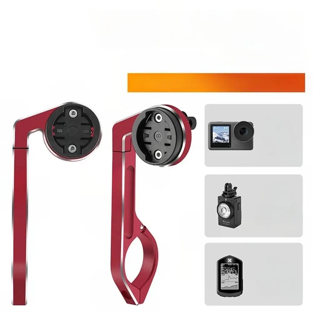 Support compteur vélo aluminium pour fixation guidon 3/7